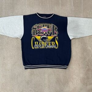San Diego Chargers Super Bowl Graphic Crewneck Sweater Los Angeles Chargers